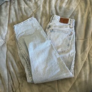 Madewell balloon Light Wash Blue High-Rise Jeans